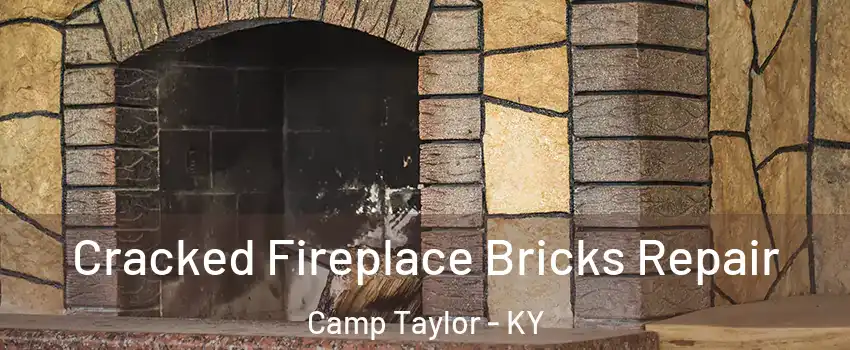 Cracked Fireplace Bricks Repair Camp Taylor - KY