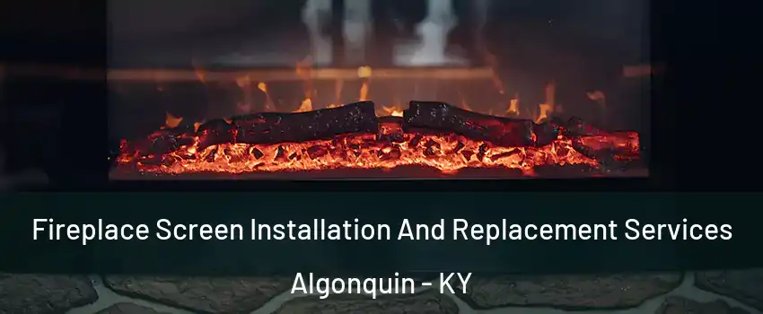 Fireplace Screen Installation And Replacement Services Algonquin - KY