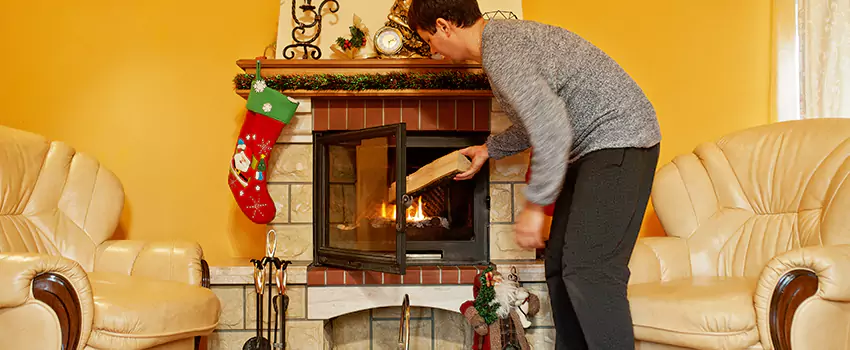 Rusted Metal Fireplace Restoration in Boston, Kentucky