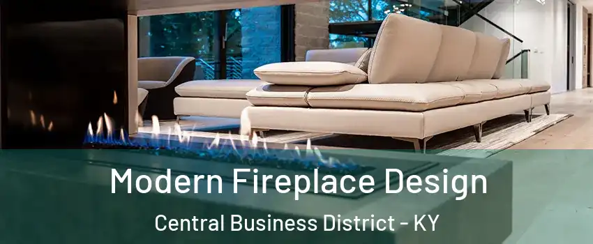 Modern Fireplace Design Central Business District - KY